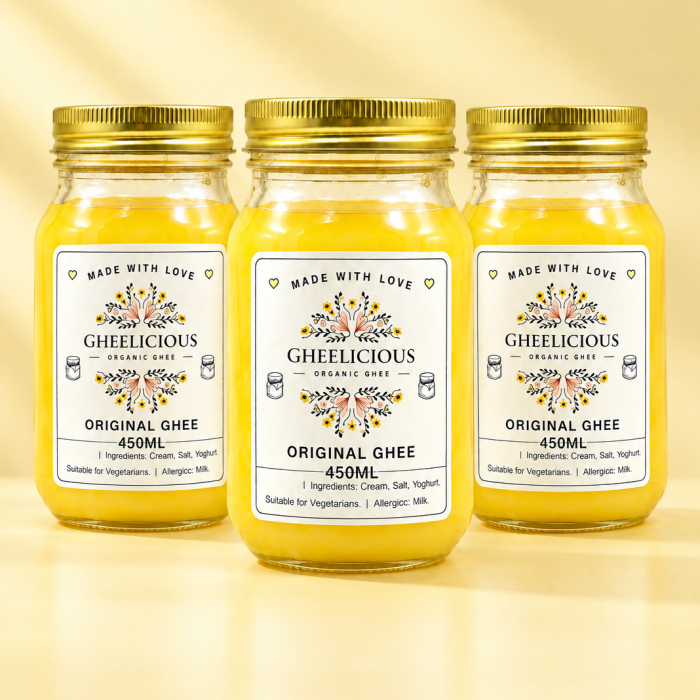 Pure Organic Grass-Fed Artisan Ghee PACK OF 3 x 450 ML– 💥SPECIAL OFFER💥